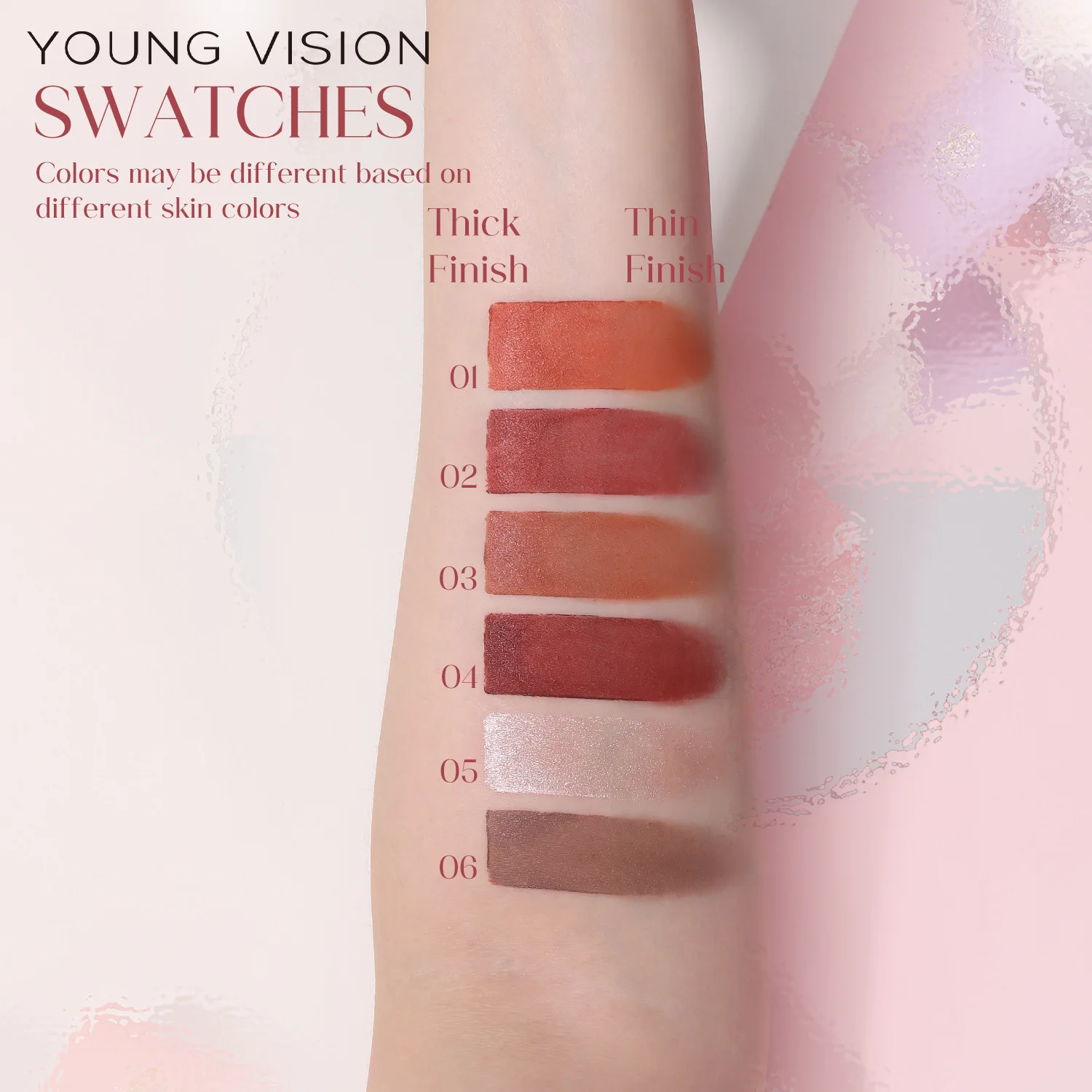 YOUNG VISION Multifunctional Makeup Stick for Lazy People High gloss Makeup, Rouge Matte Blush Stick, 6 Colors Available