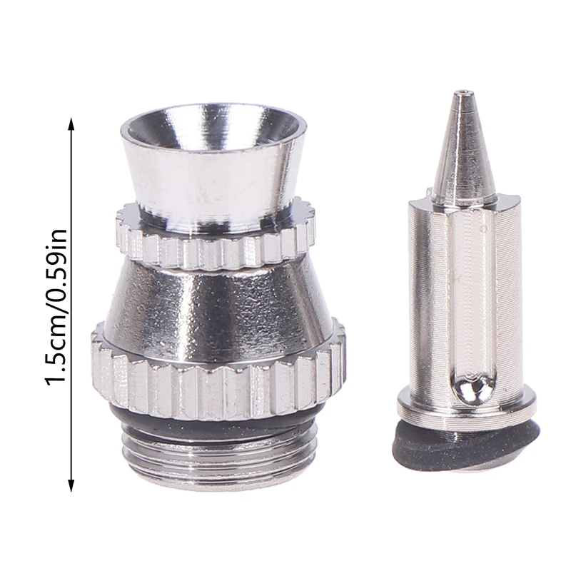 1set Metal Spray Gun Nozzle Replacement Kit With 0.3mm Tip And Covers, Uncharged Spray Gun Accessories Set