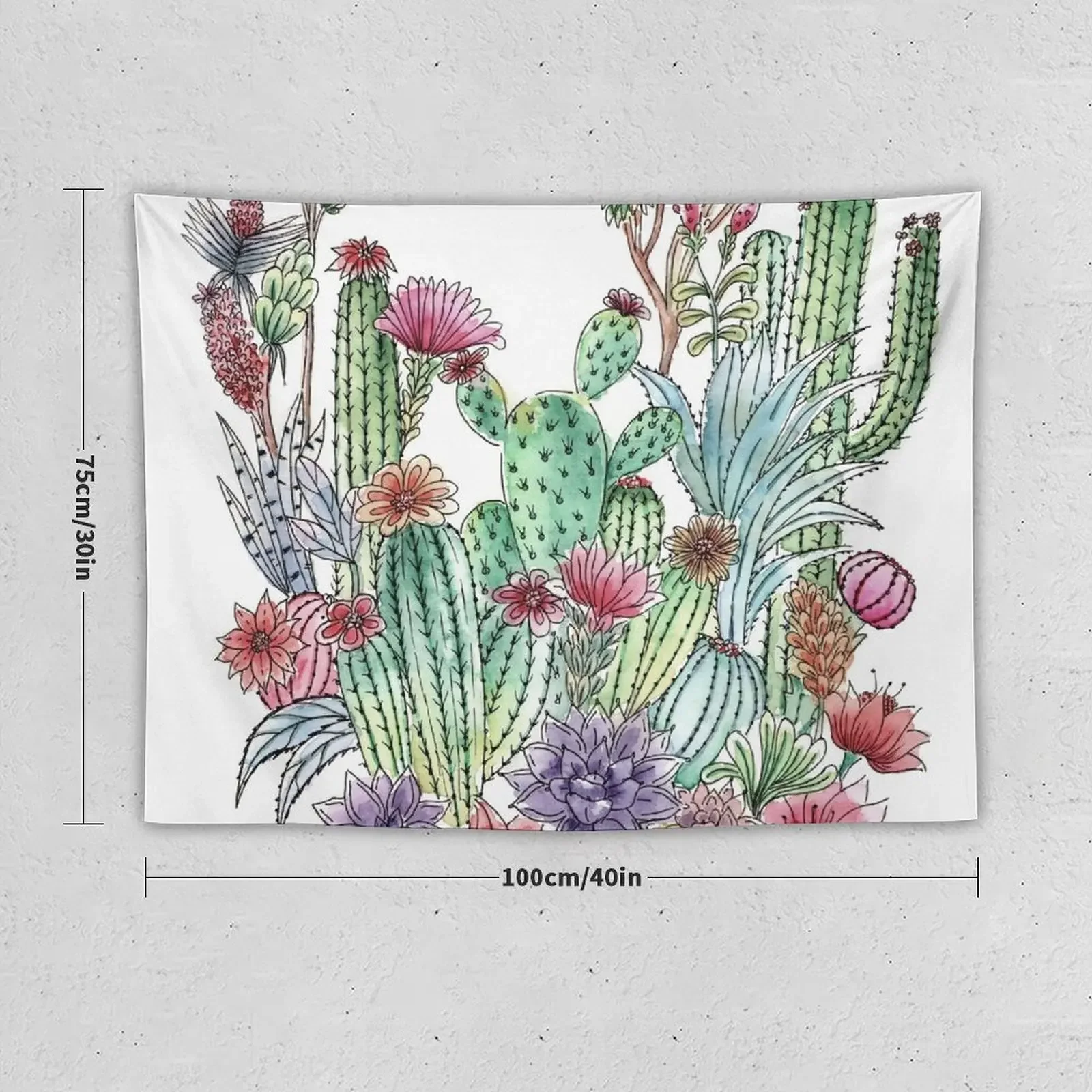 Cactus garden Tapestry Room Ornaments Room Decoration Aesthetic Tapestry