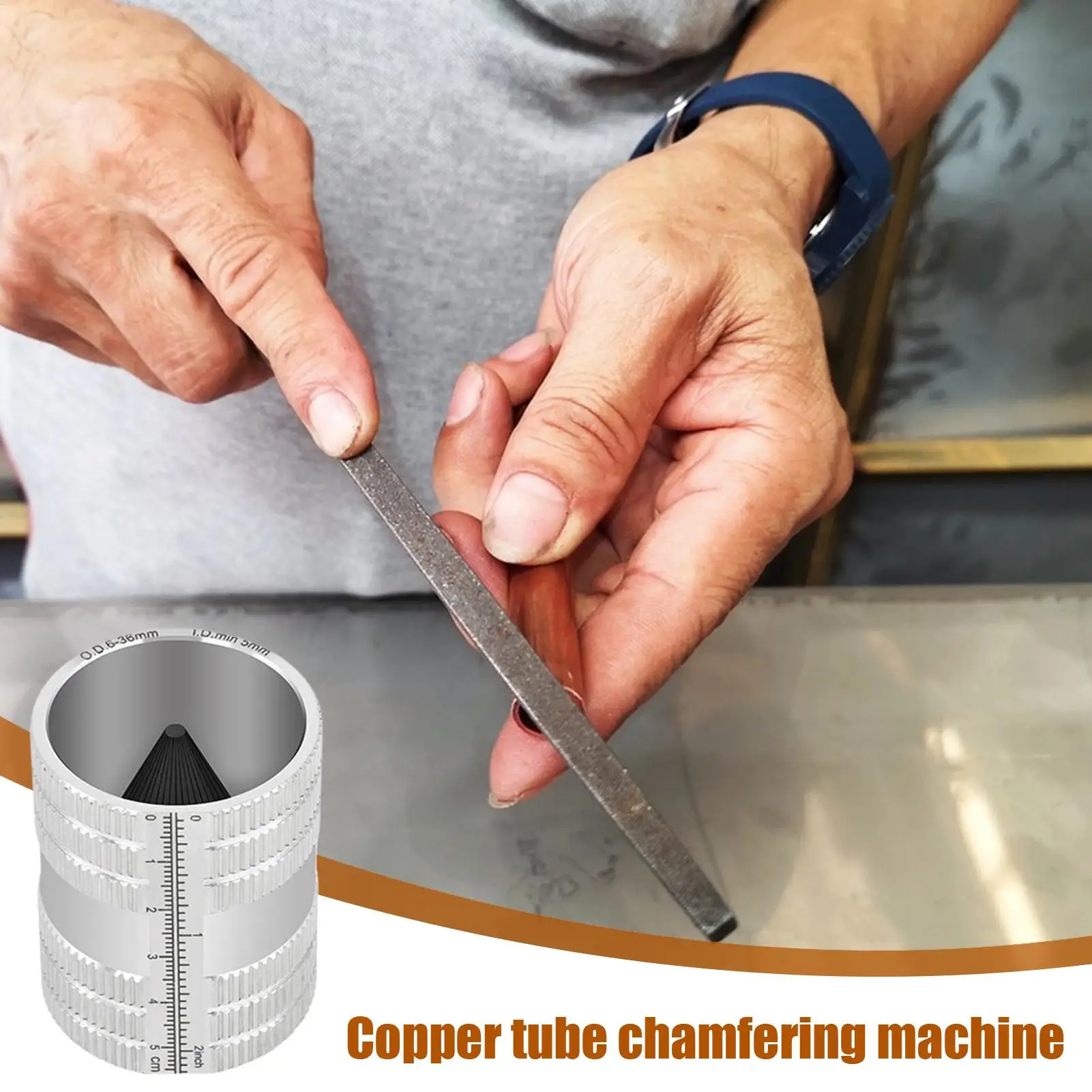 

Pipe Reamer Tool Tubing Chamfer Tool Deburring Machine Stainless Steel Professional Chamfer for Maintenance Metalworking