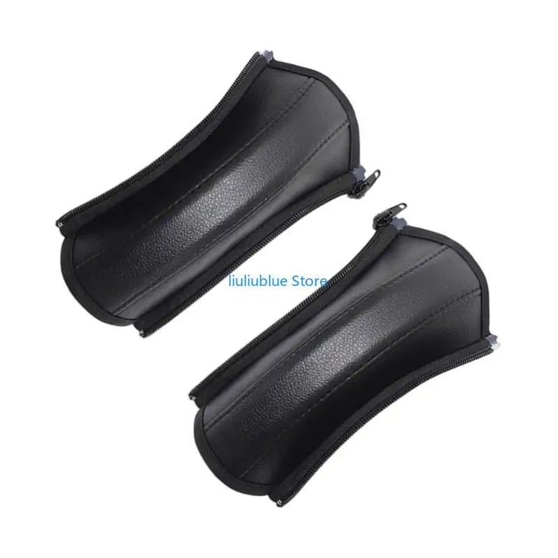 

1 Set Baby Strollers Handle Protector Case Wear and Dirt Resistant Hand Grip Sleeve Cover for Most Pram Models 62CF