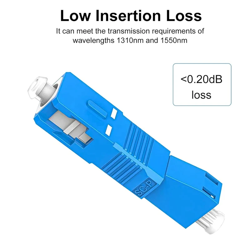 Popular_SC Male to LC Female Fiber Optic Adapter for Optical Power Meter