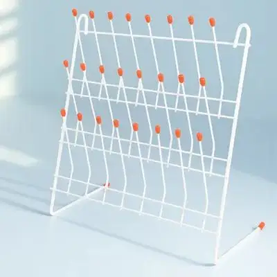 

1pc Laboratory Drain Test Tube Drying Rack Glassware Storage Stand For Labs Scientific Industrial University Light Metal