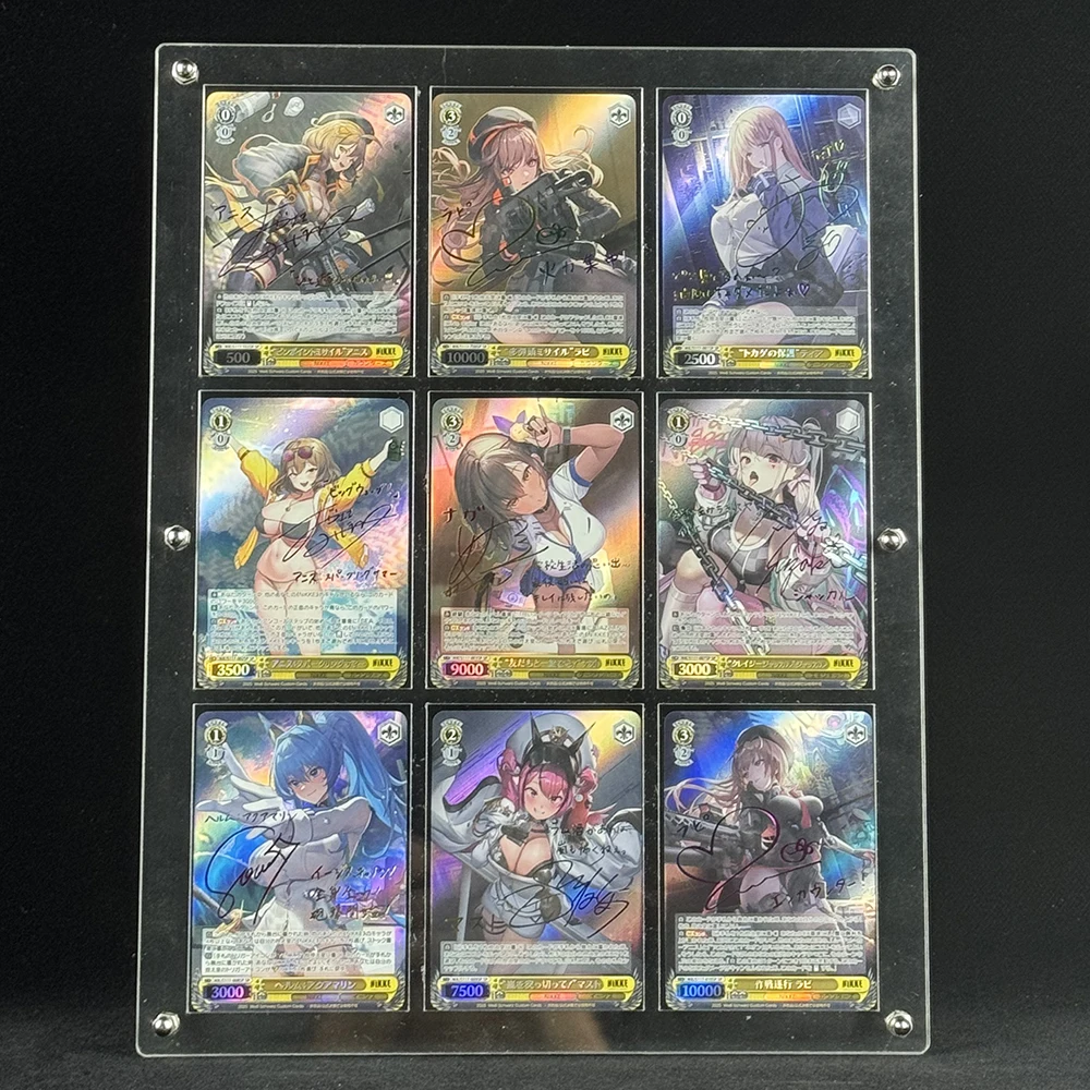 

Игра Nikke Goddess of Victory Signature Card Nik/s117-031SP японская версия 9 шт. Helm Rapi Novel Flash Collection Battle Card