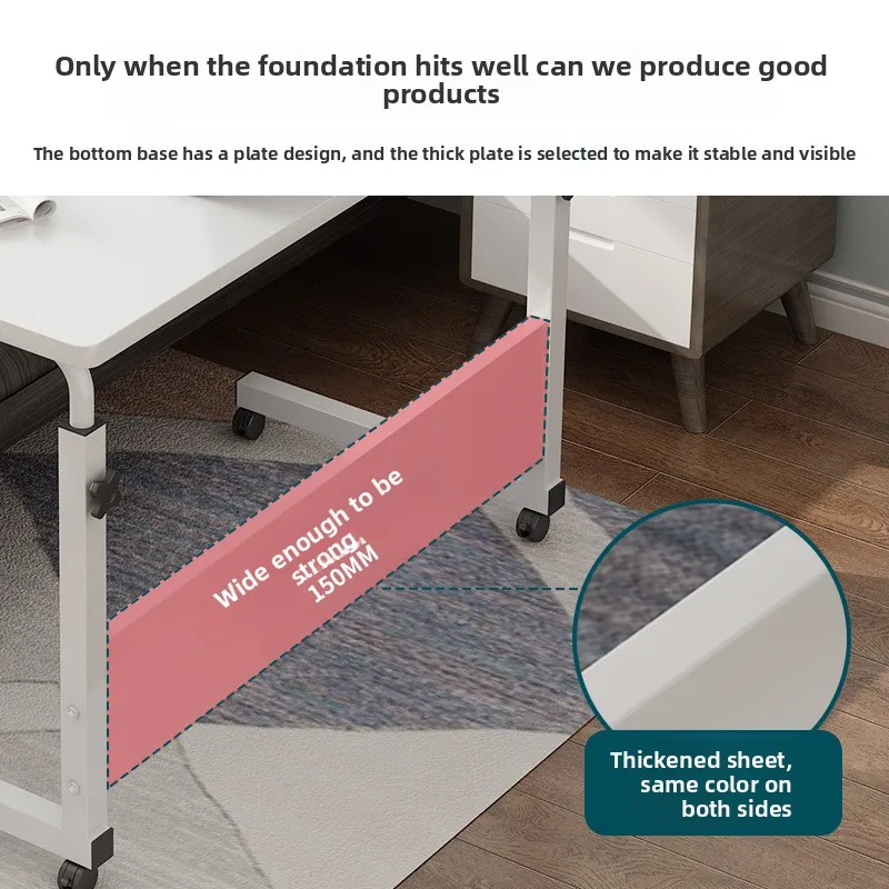 Computer desk lazy bedside table mobile lifting student writing table study table foldable simple desk small table