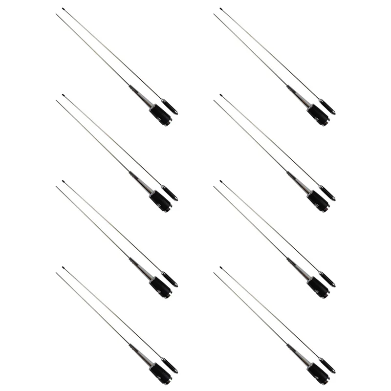 

FULL-8X Подробности новых серебряных UHF 400-470 МГц 200 Вт 5,5 дБ SL-16 PL-259 Мобильная автомобильная радиоантенна