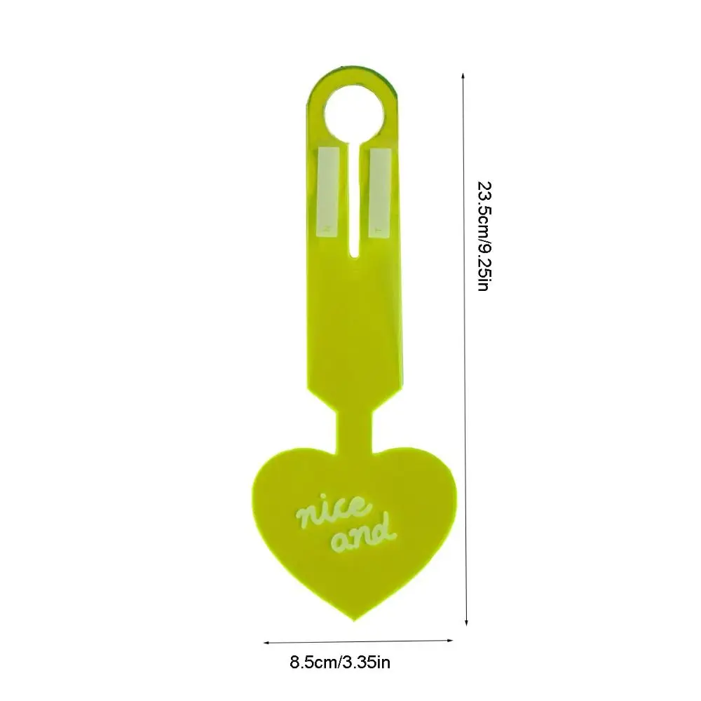 Kleurrijke liefdesvorm bagagelabel Anti-verlies instappas Fluorescerende bagagelabel Reisaccessoires