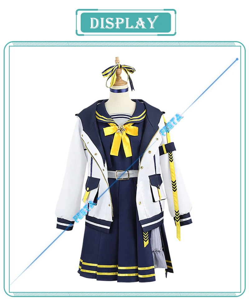 Hololive Hoshimati Suisei Cosplay Costume Blue Wig Japanese