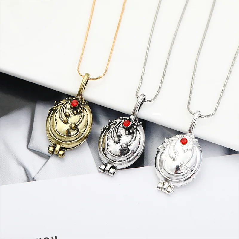 Joyería de película, accesorios, colgantes, collar The Vampire Diaries Elena Gilbert, Collar para mujer y niña, accesorios de Cosplay, dijes, cadena de Collar