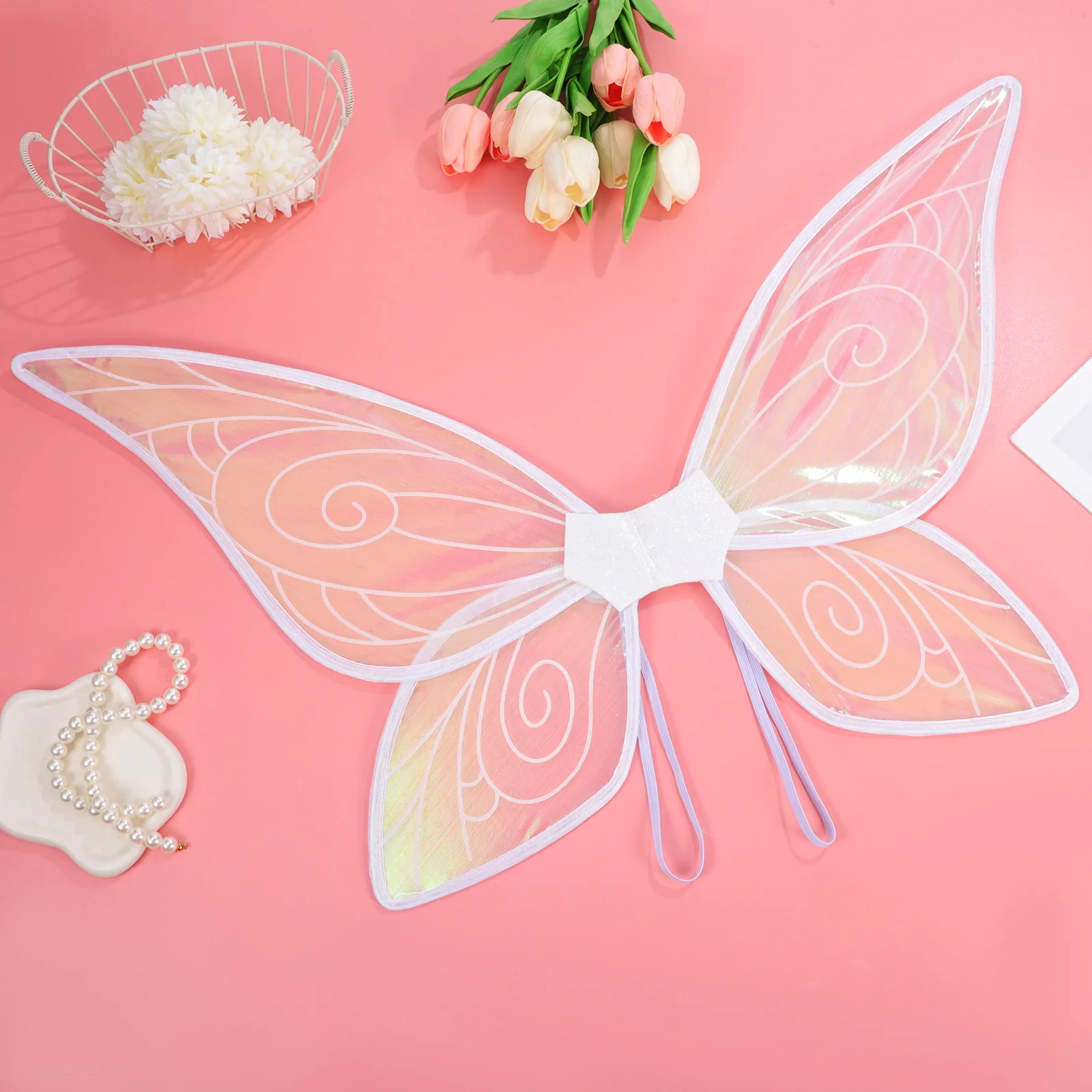 

Glowing Butterfly Wings White Light Emitting Fairy Wings for Women Girls Cosplay Halloween Party Supplies Lightweight