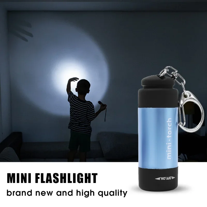 Mini Keychain Torches Light USB Rechargeable Portable LED Light Flashlight Waterproof Outdoor Camping Hiking Torch Lamp Lantern