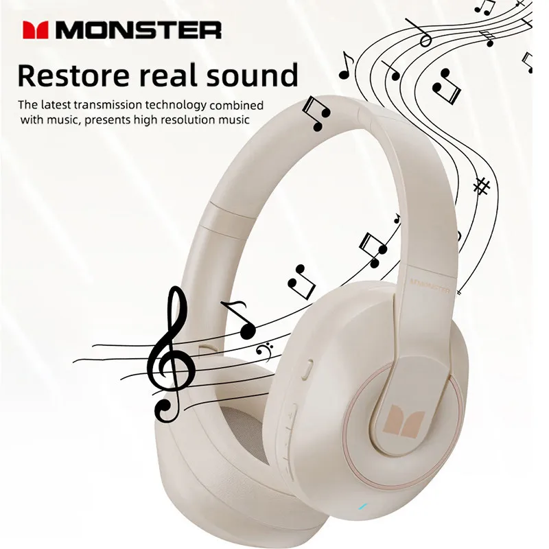 Choice Monster XKH03 Bluetooth 5.3 Wireless Gaming Headset Long Range Noise Canceling Headphones HIFI Stereo Music Earbuds