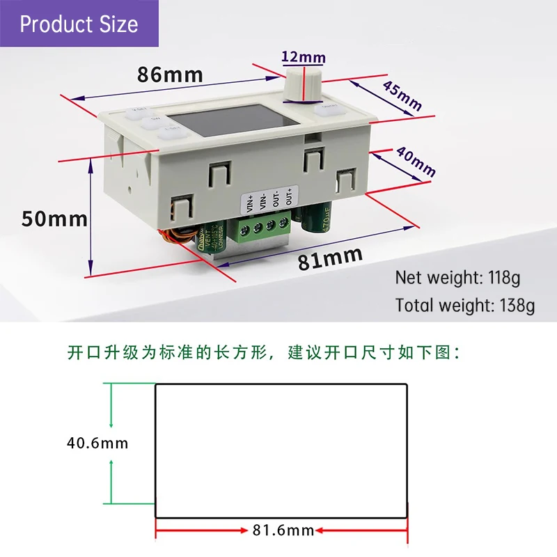 SK120X 120W DC DC Buck Boost Converter CC CV 6.0-36V 5V 6V 12V 24V 36V Power Module Solar Charging Module