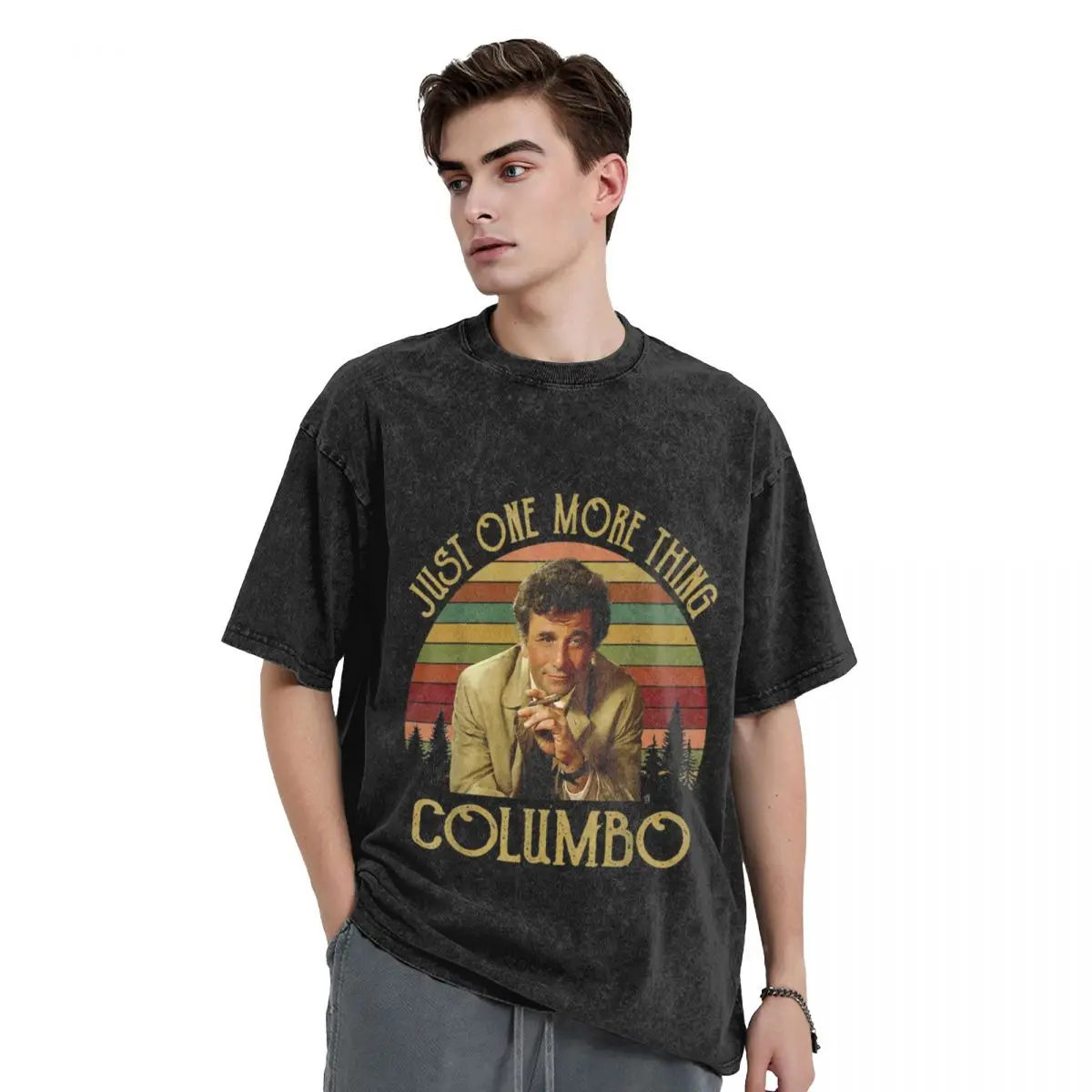 

Just-One-More-Thing-Columbo T-Shirt anime clothes anime figures Men's t-shirt