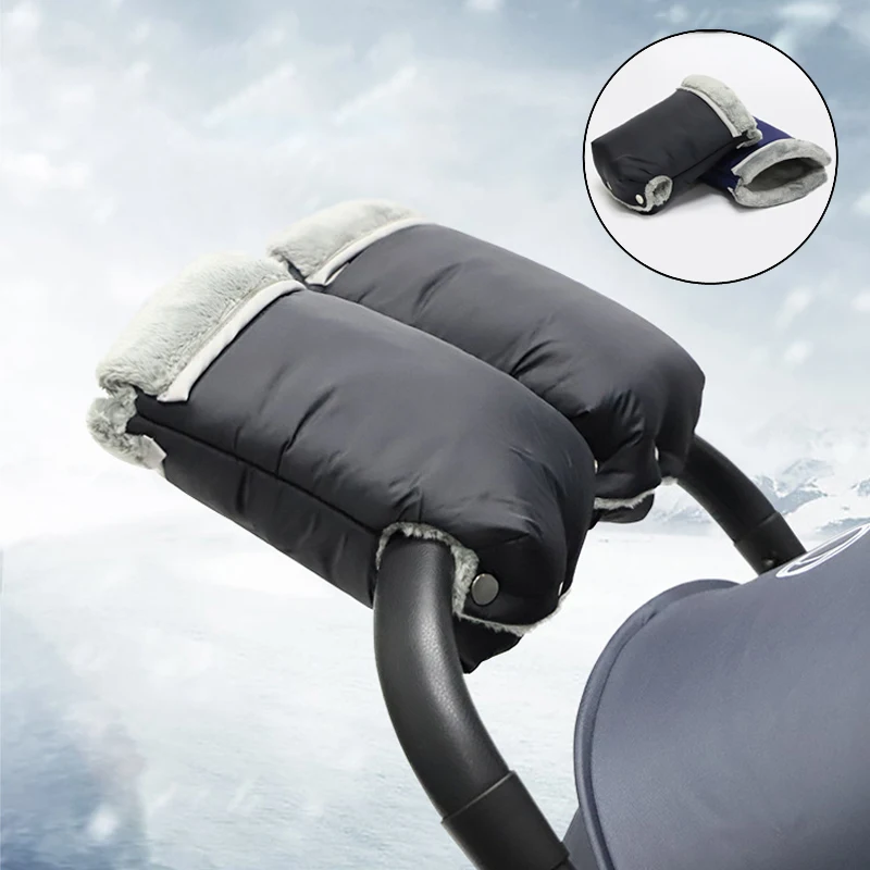 2 uds guantes cálidos de invierno para cochecito, guantes impermeables, accesorio para cochecito, manopla para cochecito, guantes cálidos de invierno, manopla para cochecito de bebé