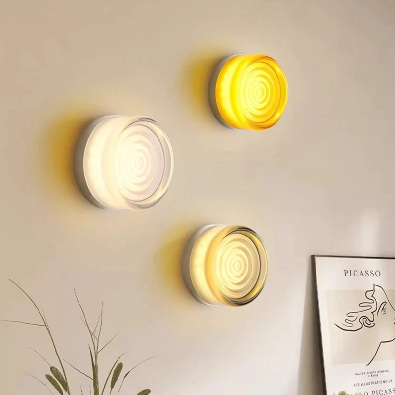 Nordic Simple Acrylic Wall Light Bedroom Bed Wall Light Atmosphere Light Corridor Balcony ceiling Light Waterproof Wall Light