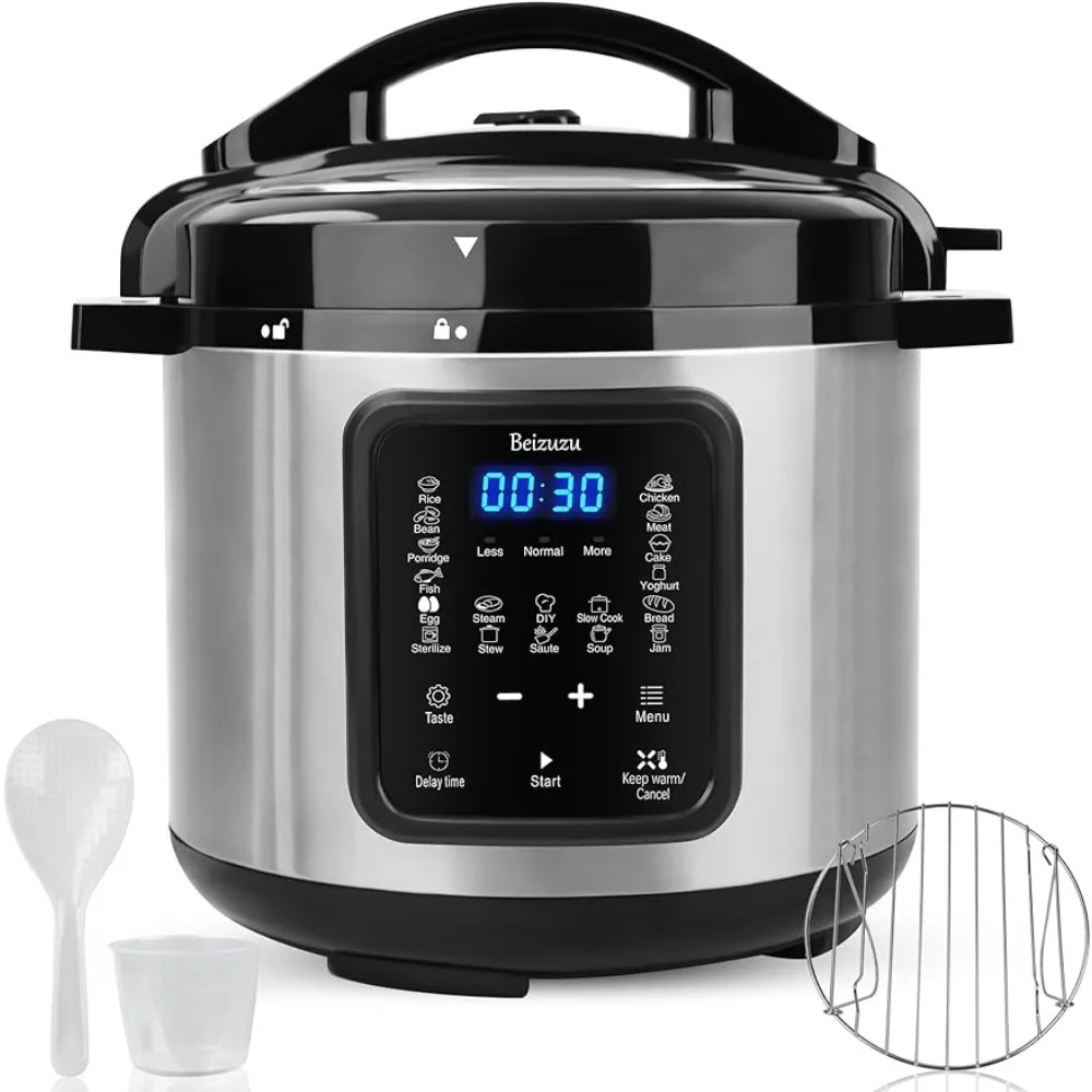 Presets Programs Pressure Pot, Multi Cooker, Slow Cooker, Rice Cooker, Steamer, Sauté, Yogurt Maker, Warmer & Sterilizer