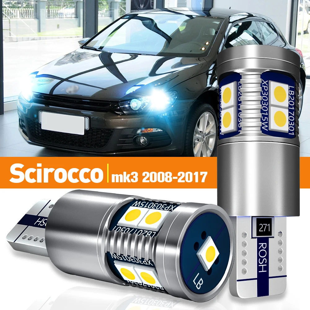 2 sztuki świateł postojowych LED do VW Scirocco mk3 2008-2017 2009 2010 2011 2012 2013 2014 2015 2016 Akcesoria Lampa Canbus