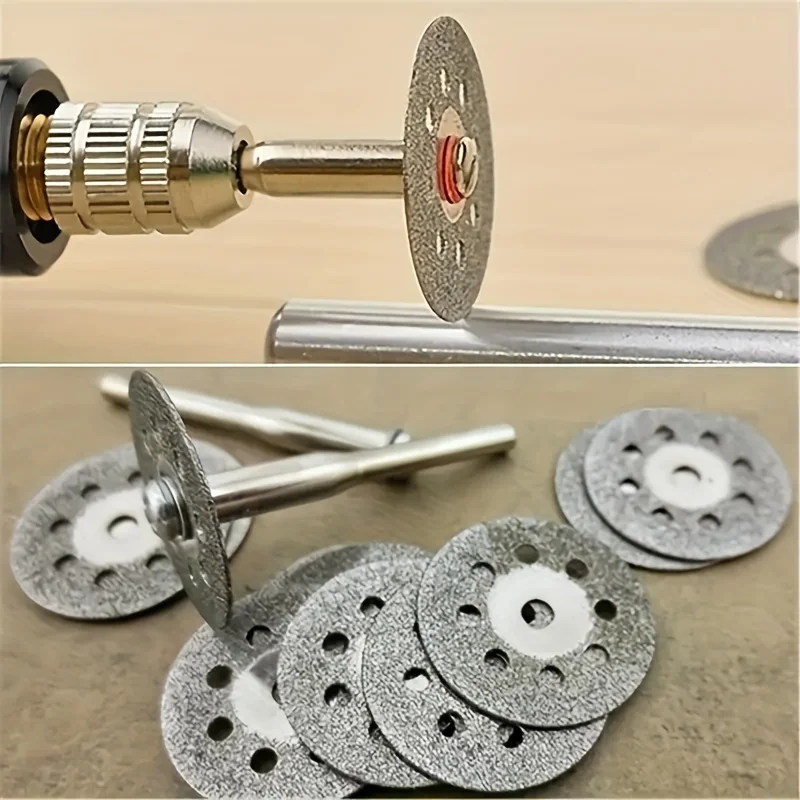 12pcs/set Diamond Cutting Wheel,  Marble Ceramic Stone Glass Cutting Machine, Suitable for Carving, Cutting, DIY Production