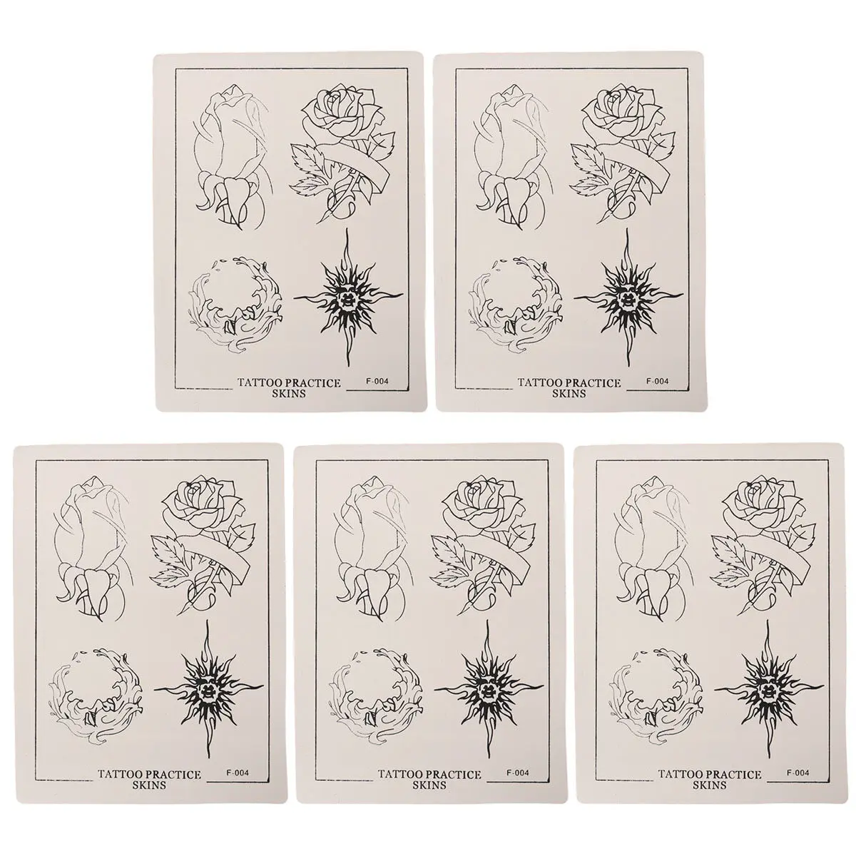 

5 Pcs Silicone Make up Practice Face Makeup for Injection Pimple Patches Patterned Skin Board Tattooing