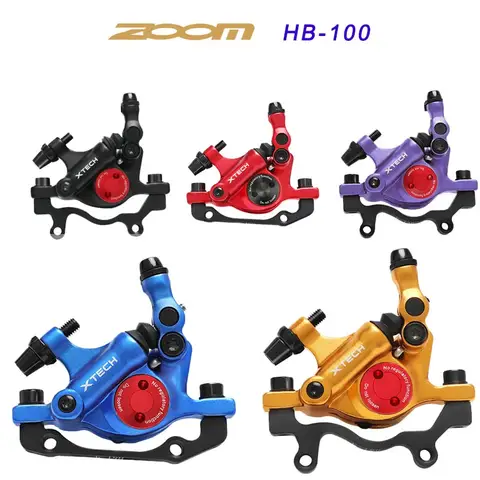 ZOOM HB-100 Bicycle Calipers Set MTB Hydraulic Line Pulling Disc Brakes Bike Oil Brake Bicycle Brake Accessories