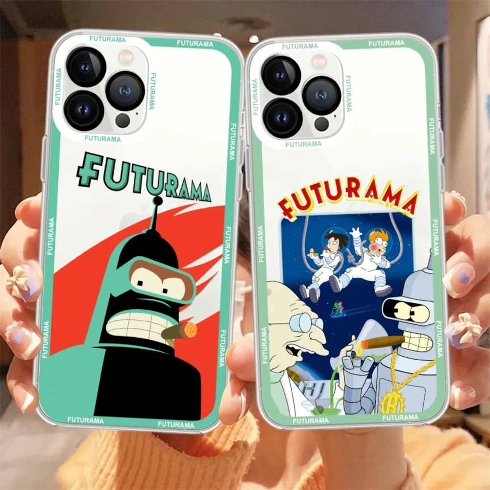 

Futuramas Cartoon Phone Case For Samsung Galaxy S23 S22 S21 S20 S10 Plus lite Ultra Transparent Shell