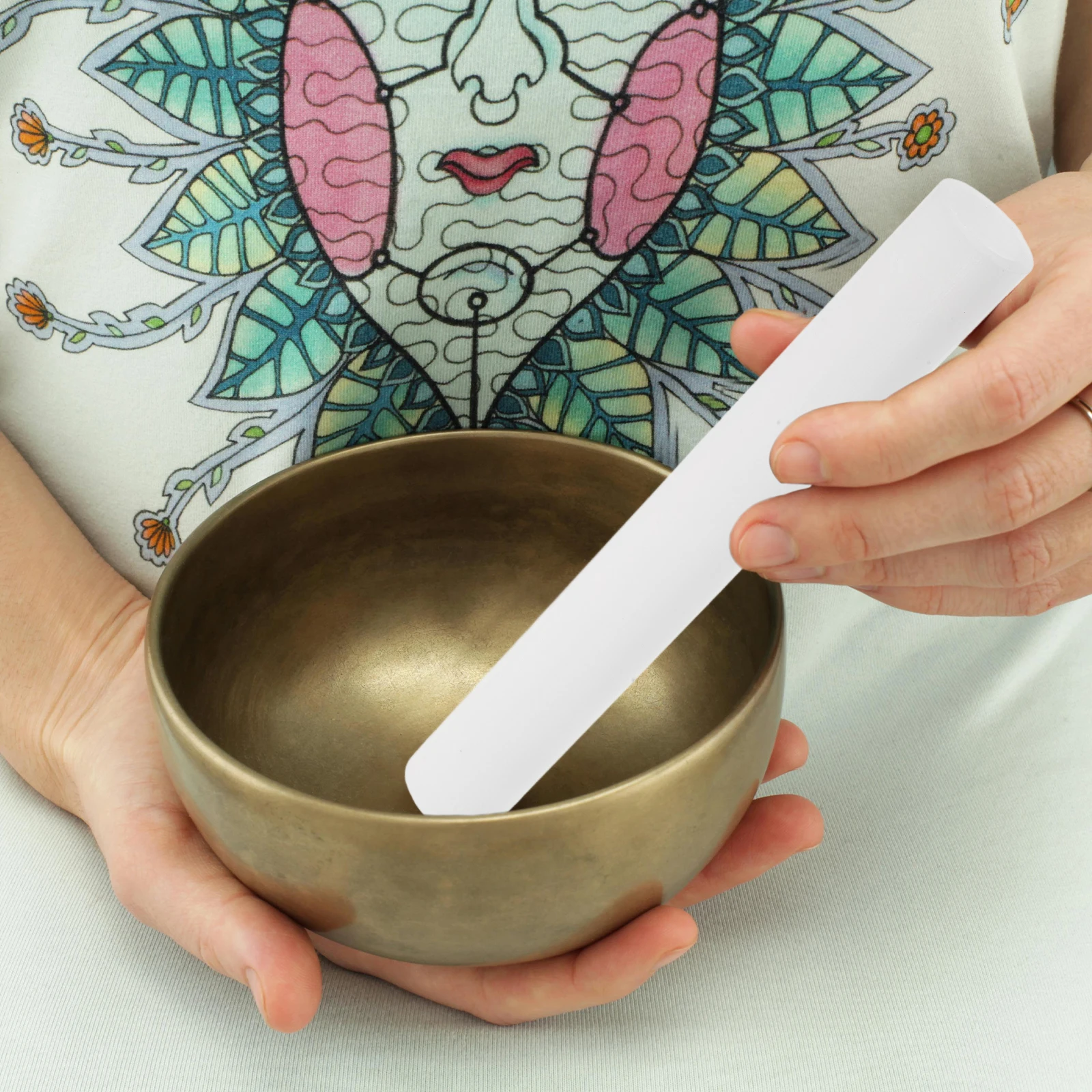 

Buddha Sound Bowl Striker Acrylic Stick Durable Practical Fine Polishing Workmanship Portable Meditation Tool Singing Bowl Stick