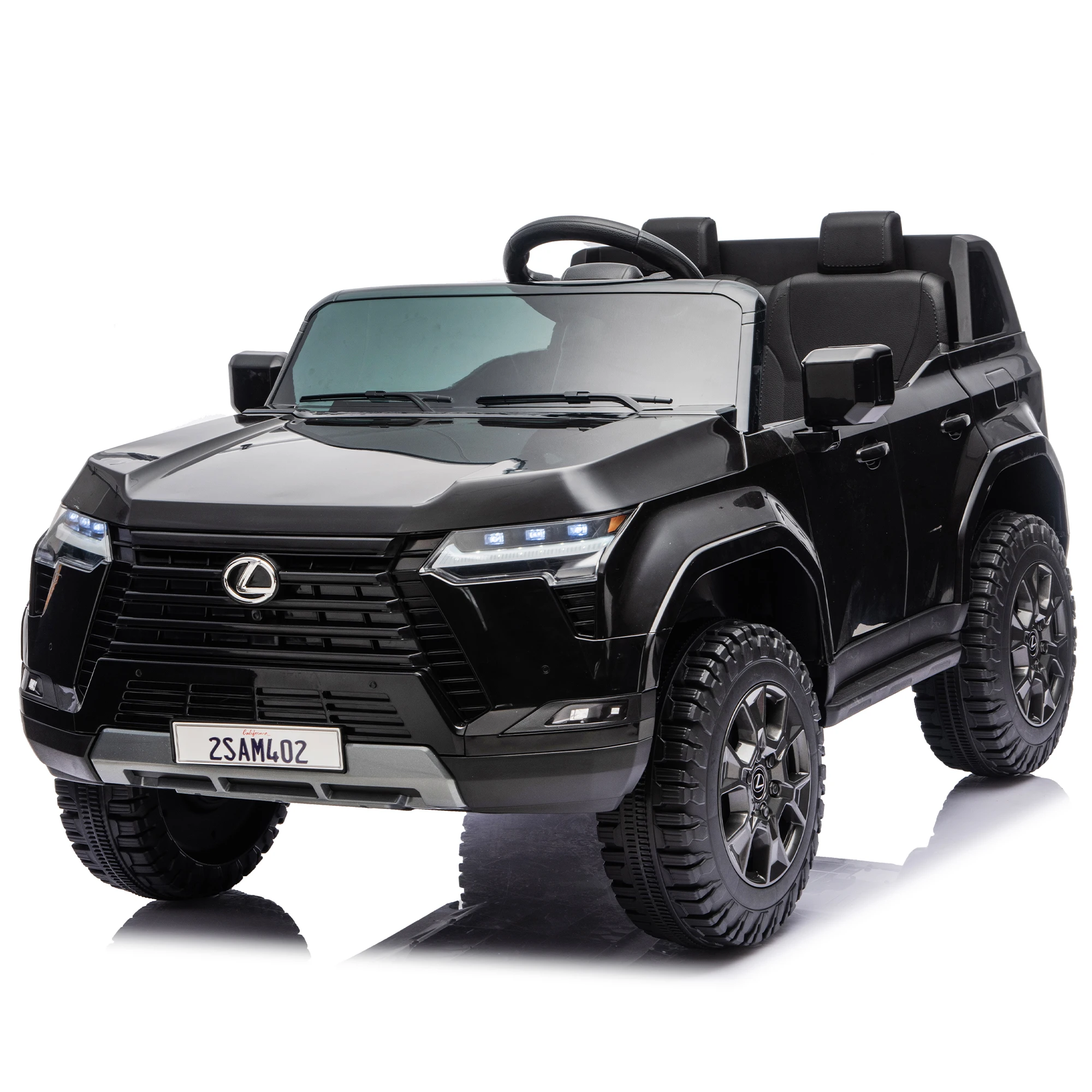

Lexus GX550 24V 2-Seater Kids Ride On Car W/ PC 2.4G, High Chassis and Anti-Slip Grip wheels, Four-wheel Suspension, LED light,