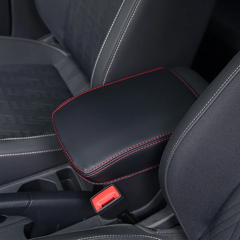 BJMYCYY Armrest box cover car accessories Interior central hand-held protection For Volkswagen VW T-cross Tcross 2019-2021