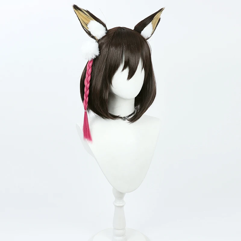 Anime Game Blue Archive Kuda Izuna Cosplay Wig Roleplay Party Costume Prop Synthetic Hair Heat Resistant Fiber