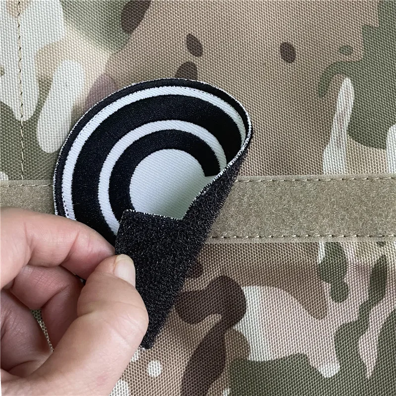 CAPSULE CORP Shooting Embroidered Fabric Patch Tactical Outdoor Backpack Morale Badge Hook LoopPatches for Clothing DIY