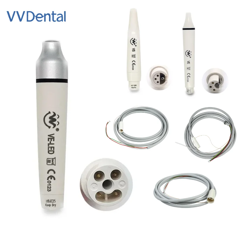 

VV Dental Ultrasonic Piezo Scaler Handpiece Dental LED Handle Fit for EMS WOODPECKER UDS SATELEC DTE With Cable Dentistry Tools