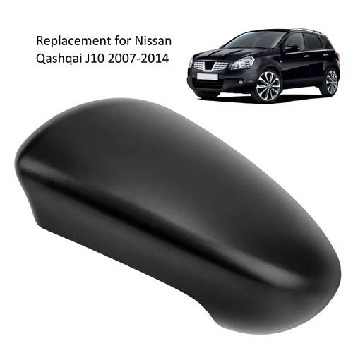 Imagen 2 del producto Cubierta de espejo retrovisor de puerta para Nissan Qashqai J10 2007-2014 tapa de cubierta de espejo retrovisor de puerta izquierda derecha que fija firmemente al Exterior