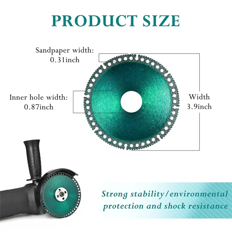 

A36T-10Packs 4Inch Disc For Grinder, Cutting Disc For Angle Grinder 7/8Inch For Smooth Cutting, Chamfering, Grinding Durable Gre