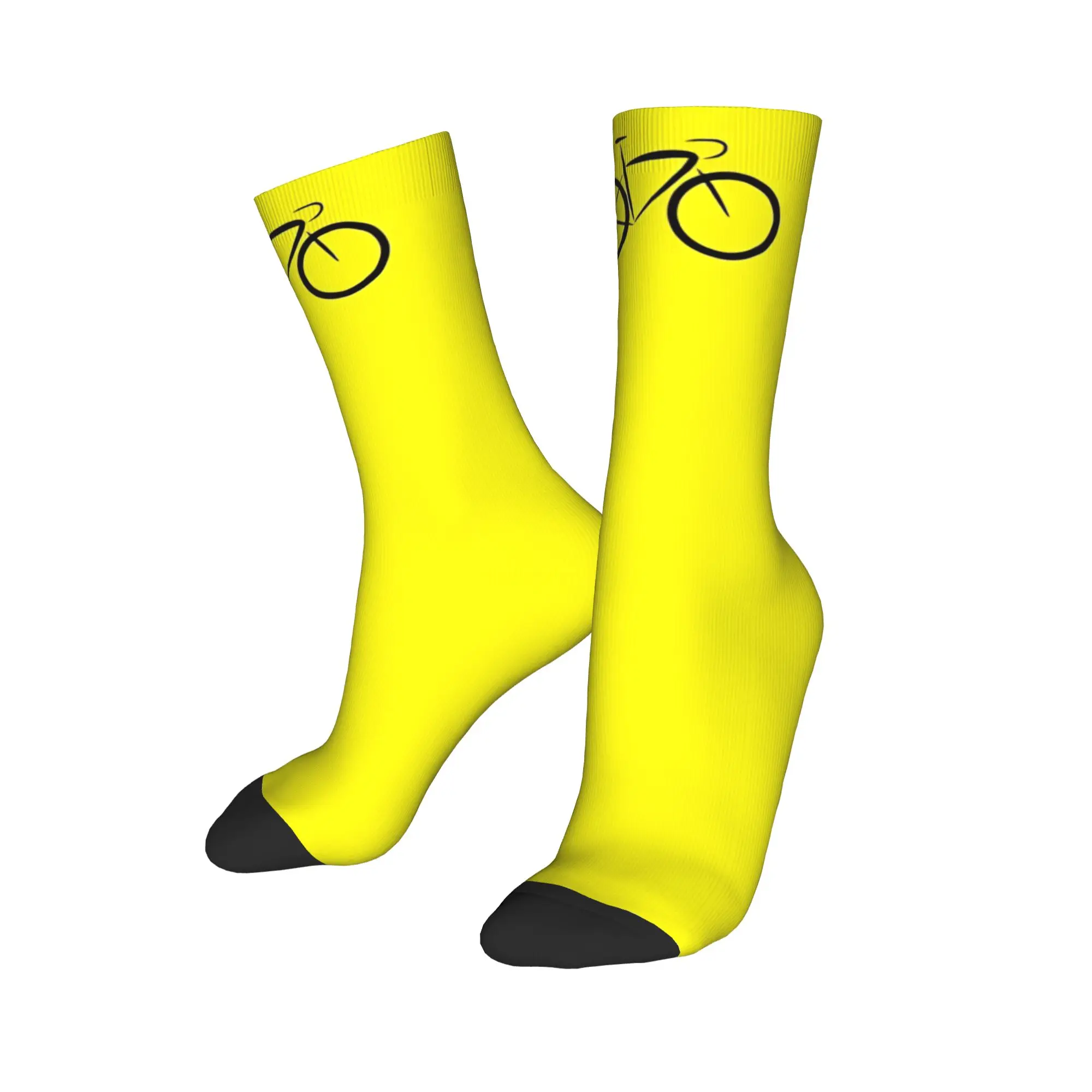AliExpress Potdemiel Bright Neon Cycling Socks  Yellow  Socks Bicycle Anti Skid Stockings Men Medium Soft Skateboard Socks Autumn Novelty Socks