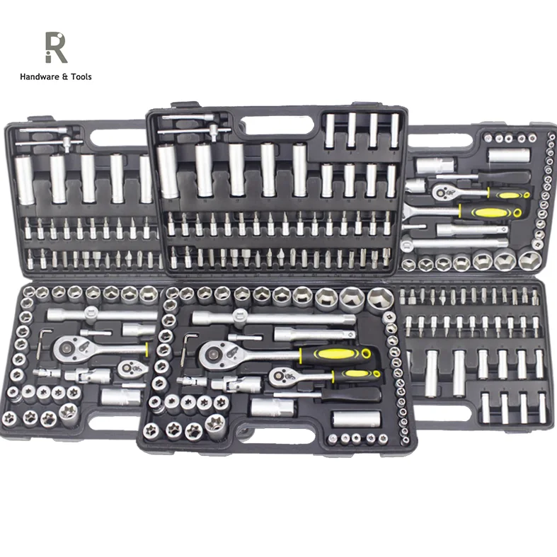 Export 108pcs Hand Tool Sets Auto Repair Tool Set Wrench Household 108 Combination Sleeve Manual Hardware Toolbox Full Set