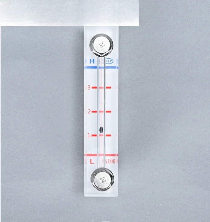 

Organic glass oil dipstick replaceable stainless steel screw water level gauge