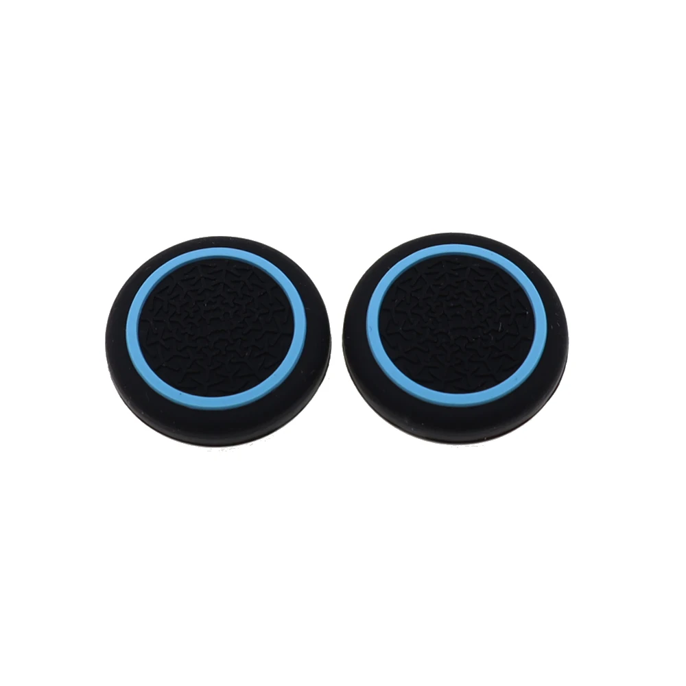 2개 실리콘 캡 고무 스킨 썸스틱 그립 조이스틱 커버 스위치 2 썸스틱 게임 액세서리