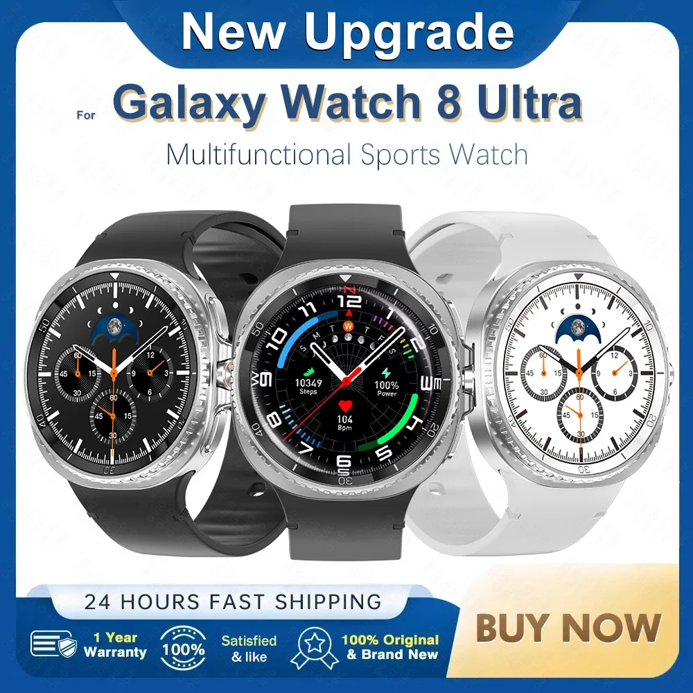 

2025 Watch 8 Smart Watch Men Rotating Dial 1.43AMOLED 3ATM Waterproof Bluetooth Call NFC Sleep Monitoring Heart Rate Smart Watch