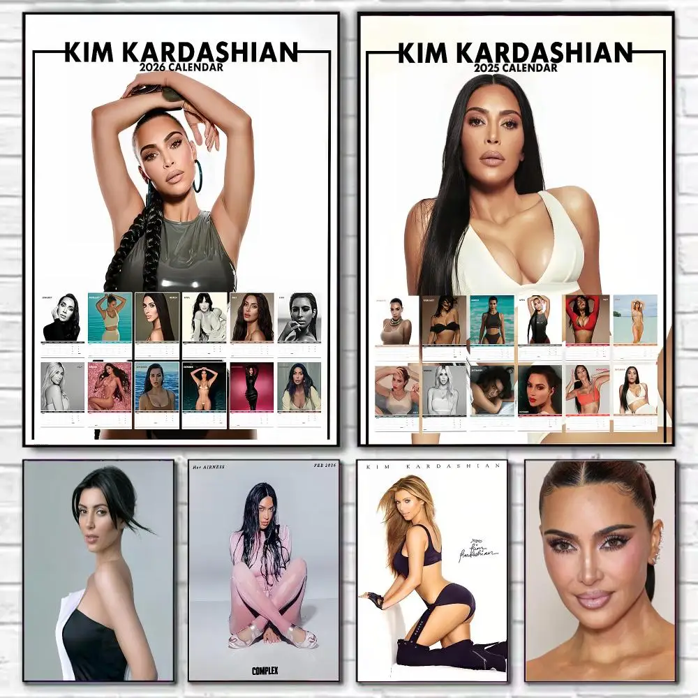 K-KIM K-KARDASHIAN Poster HD Art Decorative Wall Art Waterproof Home Décor for Living Room Bedroom Café Stylish Gift