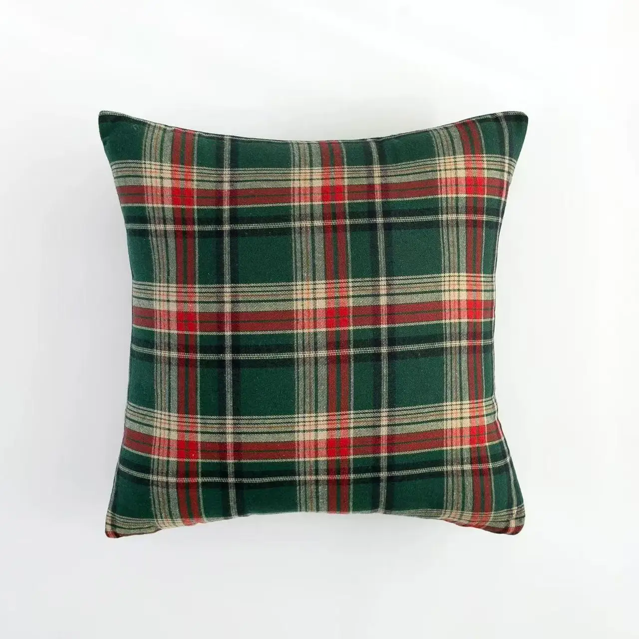 غطاء وسادة منقوش باللون الأخضر والأحمر على الطراز القديم غطاء وسادة مزخرف لأريكة غرفة المعيشة وغرفة النوم