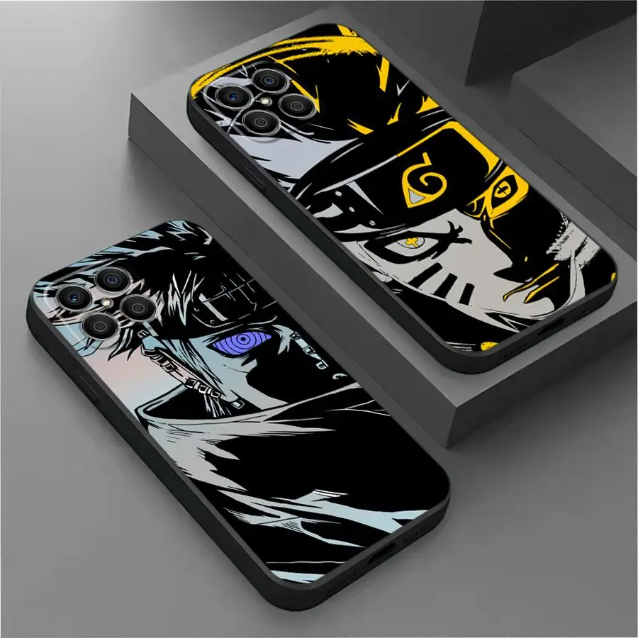 Anime Narutoss Phone Case for Google Pixel 6a 7a 8a 6 7 8 Pro 7Pro 6Pro Black Soft Cover Capa