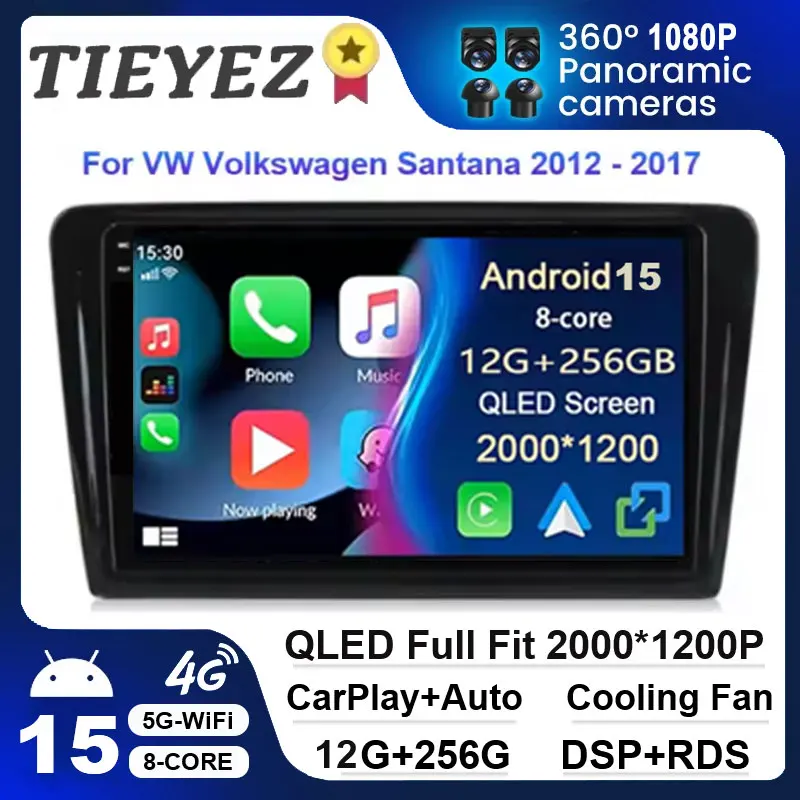 

Android 15 Carplay Auto для VW Volkswagen Beetle 2000 2001-2012 Автомобильный радиоприемник 5G WIFI плеер Мультимедиа srereo Навигация Видео BT