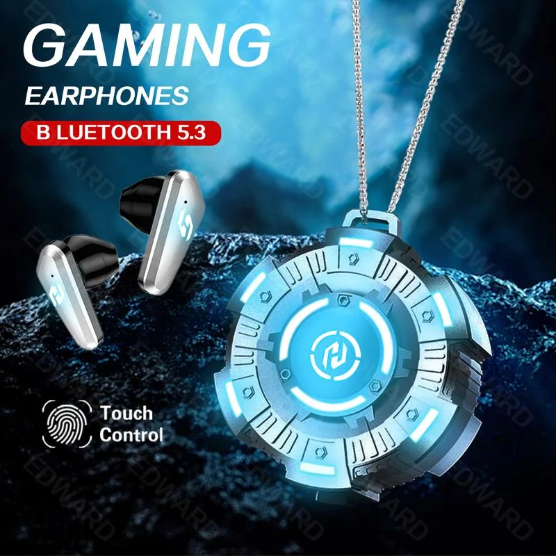 

TWS Gaming Earbuds Bluetooth Low Latency Long Battery Life with ENC Mic, Cool RGB Lighting Wireless Earphones for Music & Game
