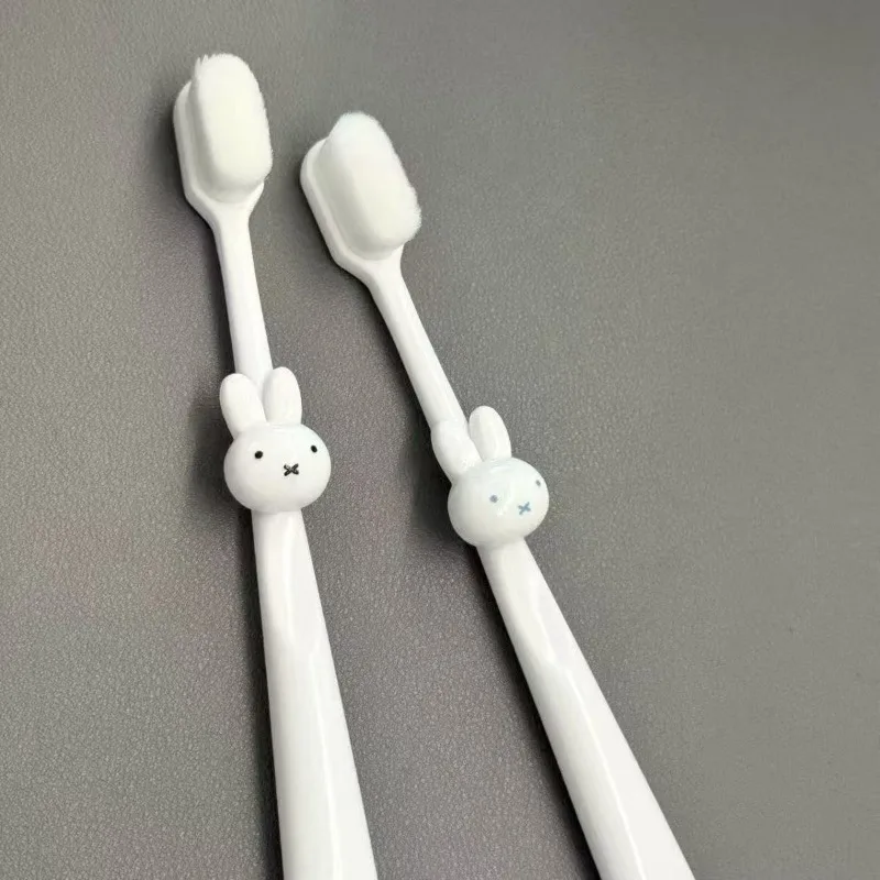Cute Miffy Cartoon Creative Ultra-fine Soft-bristle Toothbrush with Nano-bristle Deep Cleaning Teeth Oral Care Portable Travel - view 2