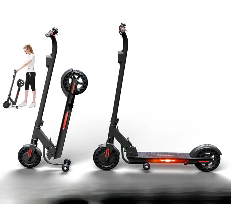 R-Trottinette électrique pliable à deux roues pour adulte, petite station de cyclisme