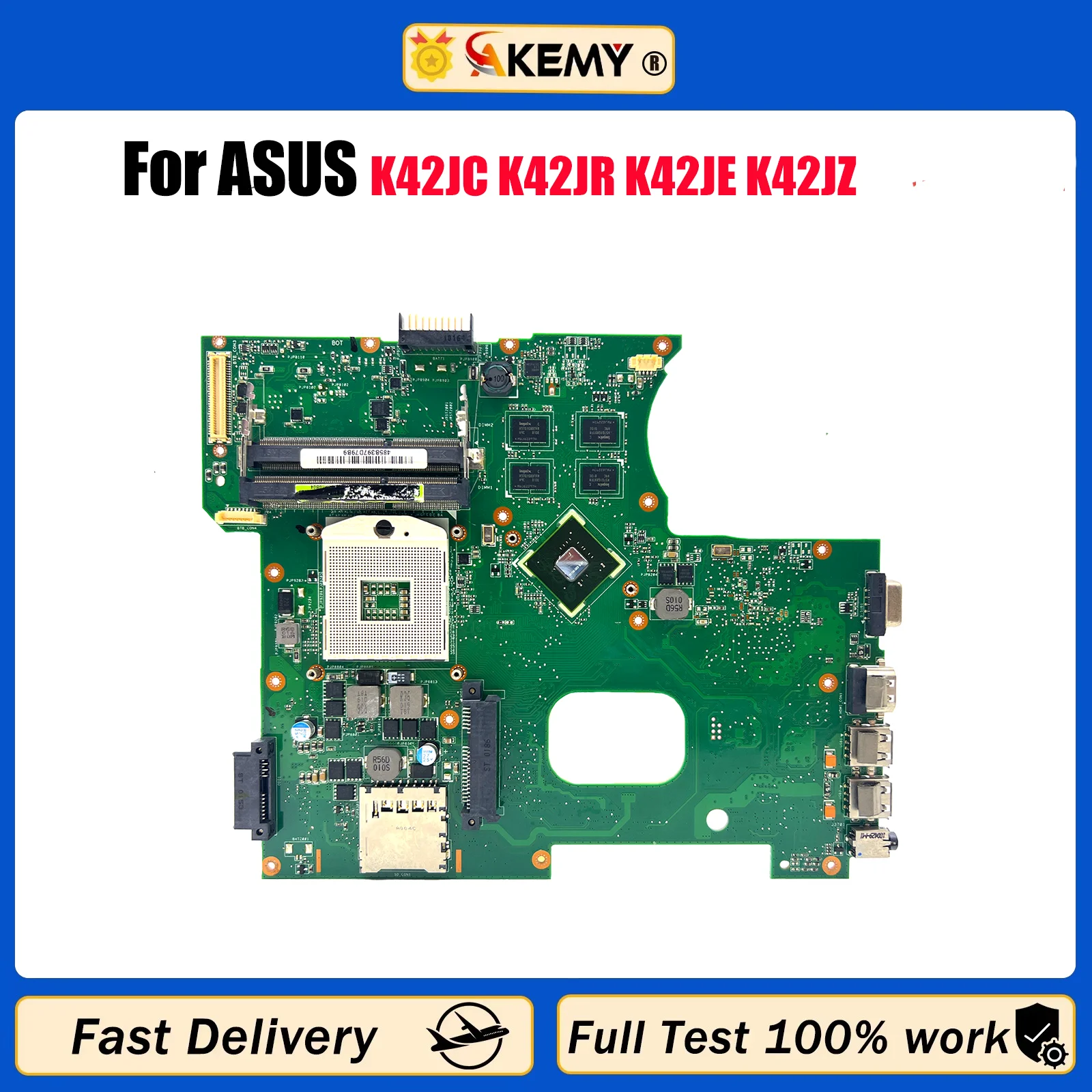 

K42JC Материнская плата для ноутбука ASUS K42J A42J X42J K42JC K42JR K42JE K42JZ K42JA K42JP K42JZ K42JY Материнская плата 100% тестовая быстрая доставка