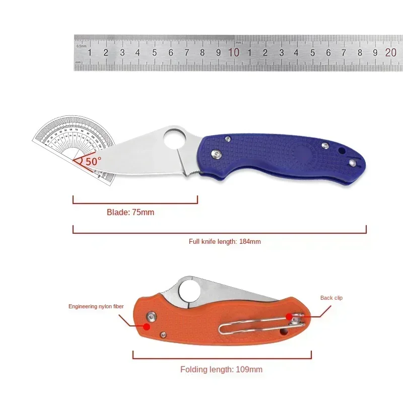 C223 Nylon Handle Bearing a Folding Knife Portable Knife Folding Knife Mini Pocket  Pocket