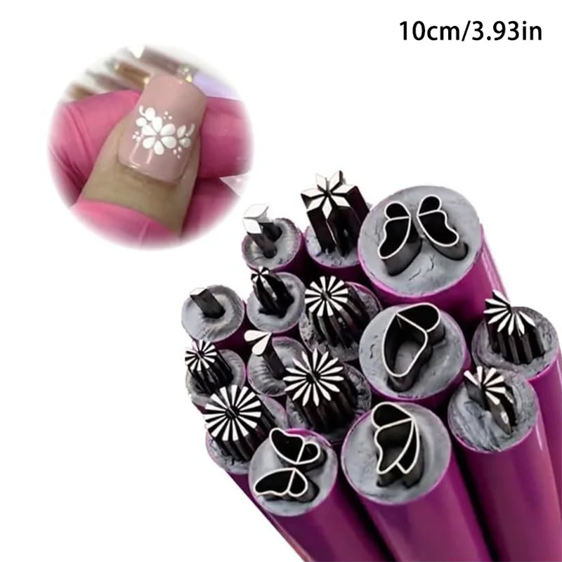 15Pcs/set Nail Seal Pen Set Nail Graffiti Art Embellishment Tools Nail Art Stamp Pen Set Creative Design Versatility Convenien`-