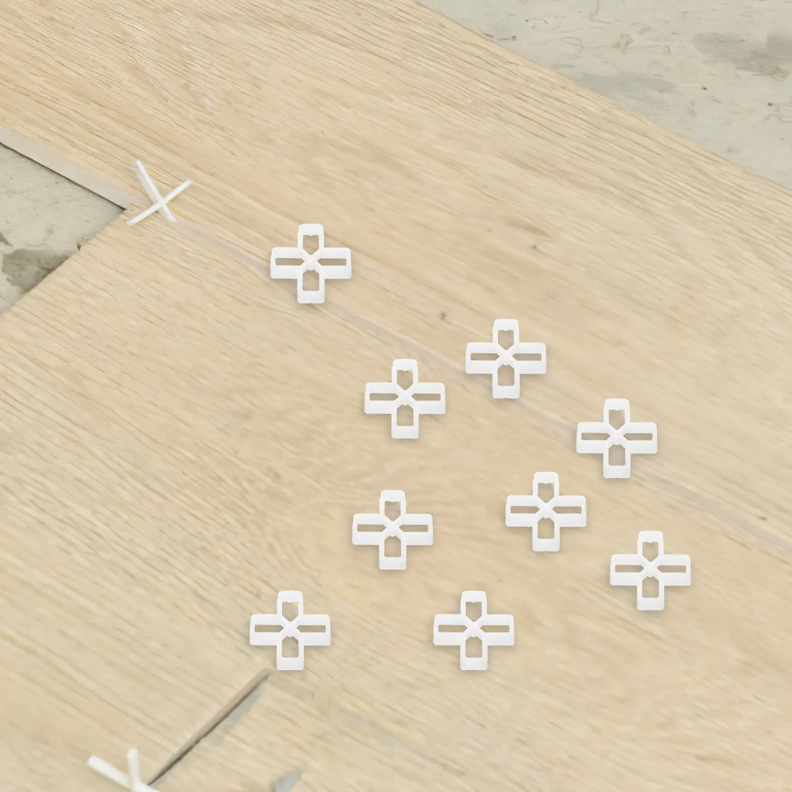 

100Pcs Tile Grout Spacers 10Mm Cross Shaped PVC Leveling Clips for Ceramic Porcelain Floor Deck Tiling Renovation Tools